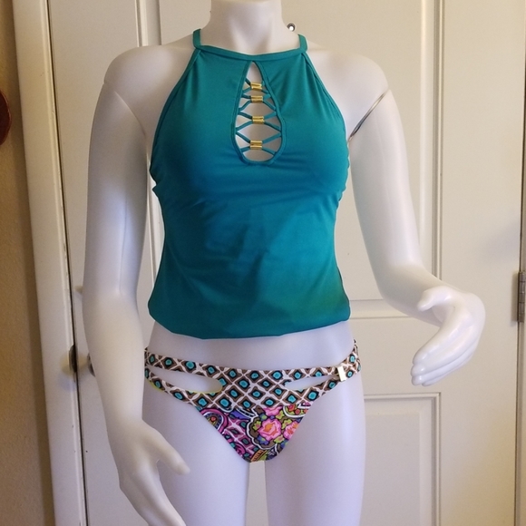 TRINA TURK Top & Bikini Set 💛💙 - Picture 2 of 9